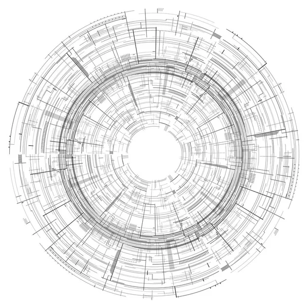 Технический круговой фон — стоковый вектор