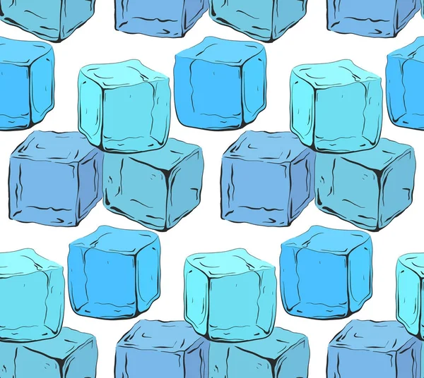 Kézzel rajzolt jégkockát — Stock Vector