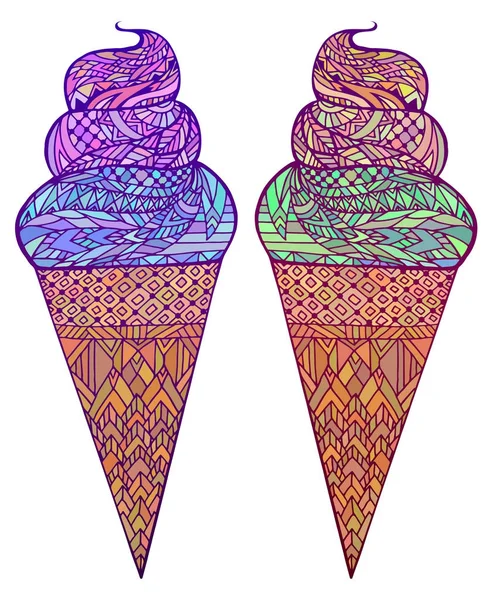 Cones de gelado — Vetor de Stock