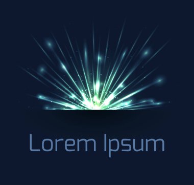 Soyut noktası gelen ışık ışınlarının 