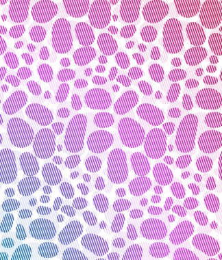 Neon deri üzerinde beyaz bir arka plan şeritler halinde bir leopar. Tasarımınız için vektör arka plan.