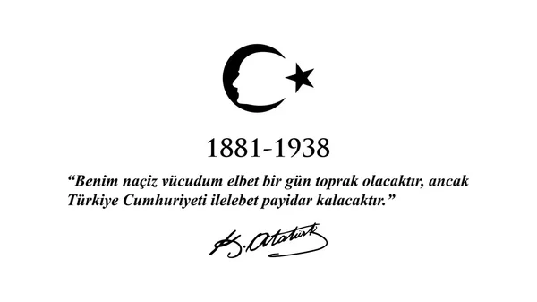 Kasım 10 hafta Atatürk anma günü ve Atatürk.