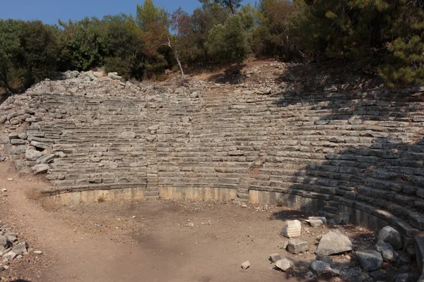 Ruins of the ancient town at Phaselis, Antalya, Turkey — Stock Photo, Image