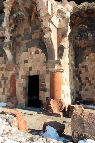 Ani 废墟教科文组织世界遗产名单上。卡尔斯土耳其，2 月 2017. — 图库照片