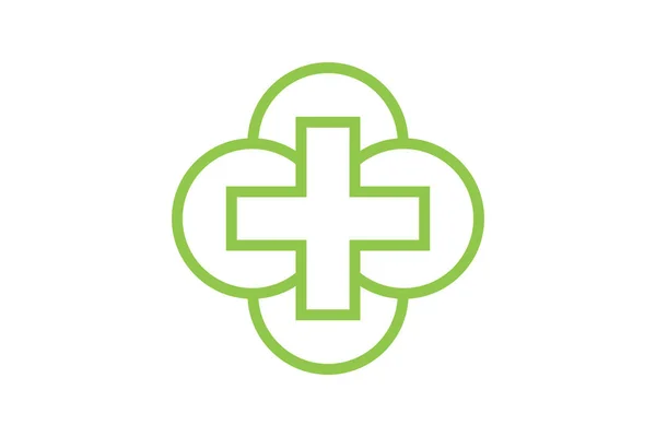 Plantilla Cuidado Salud Vectorial Logotipo Médico — Vector de stock