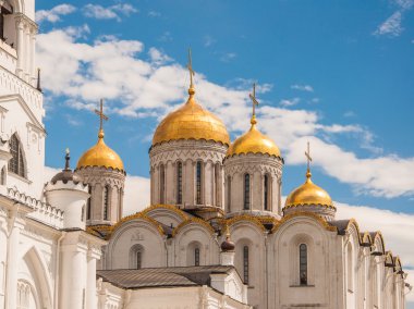 Vladimir, Rusya Dormition Katedrali ve çan kulesi. UNESCO Dünya Miras Listesi.