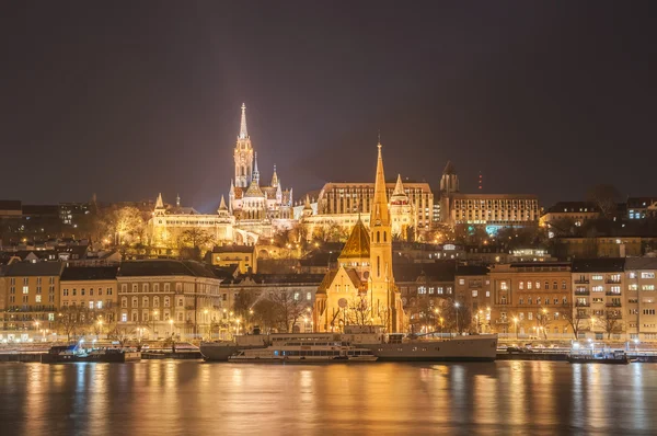 Night view of the Budapest, Hungary — Stock Photo, Image