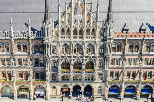 El New Town Hall es un ayuntamiento situado en la parte norte de Marienplatz en Munich. — Foto de Stock