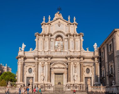Piazza Duomo veya ile Santa Agatha Katedrali veya Catania, Catania duomo Cathedral Square
