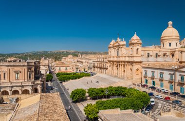 Noto Sicily bir Roma Katolik Katedrali Noto Katedral olduğunu
