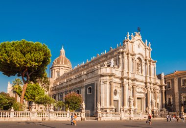 Piazza Duomo veya ile Santa Agatha Katedrali veya Catania, Catania duomo Cathedral Square
