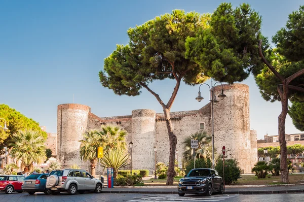 Panoraması Castello Ursino, olarak da bilinen Castello Svevo di Catania, Catania bir kalede olduğunu