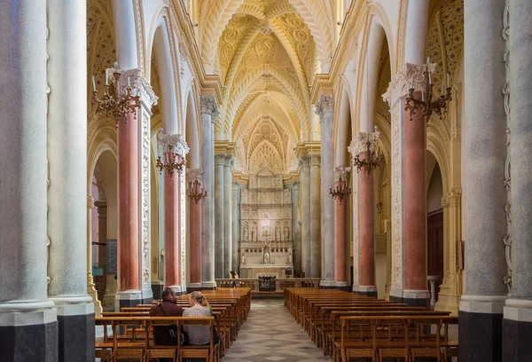 Interior de la Catedral de Erice, provincia de Trapani. Sicilia, Italia —  Fotos de Stock