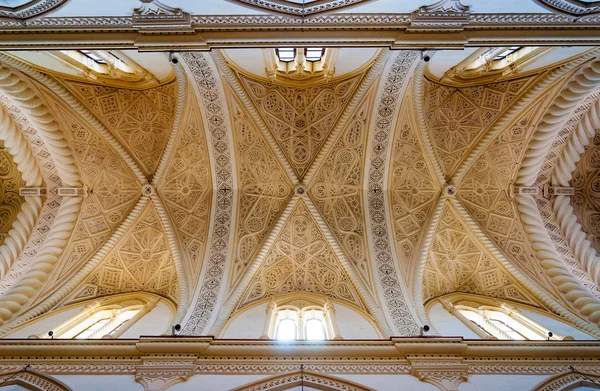 Teto da Catedral de Erice, província de Trapani. Sicília — Fotografia de Stock