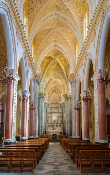 Interior de la Catedral de Erice, provincia de Trapani. Sicilia, Italia —  Fotos de Stock