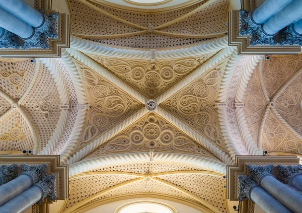 Decke der Kathedrale von erice, Provinz Trapani. Sizilien — Stockfoto