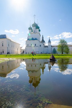Rostov Kremlin, Yaroslavl oblast, Rusya Federasyonu. Rusya'nın altın yüzük.