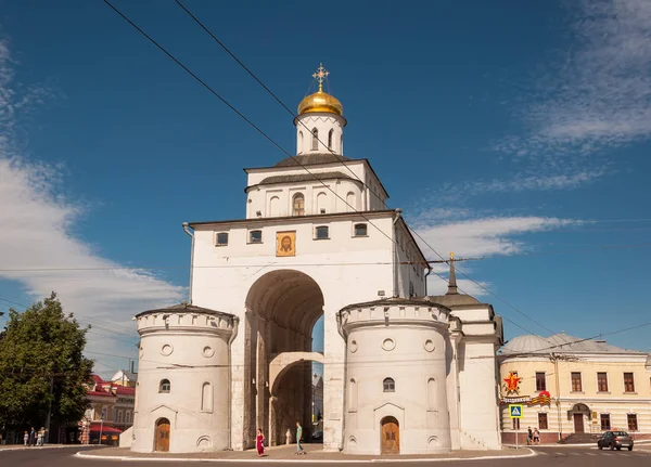 Das Goldene Tor von Wladimir wurde zwischen 1158 und 1164 in Russland erbaut. Goldener Ring Russlands — Stockfoto