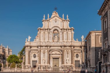 Piazza Duomo veya ile Santa Agatha Katedrali veya Catania, Catania duomo Cathedral Square