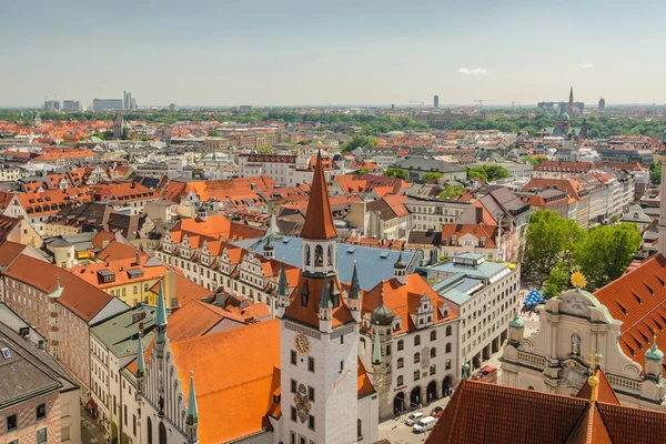 Панорамний вид на Старе місто архітектура Мюнхені, Баварія, Німеччина — стокове фото