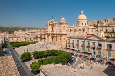 Noto Sicily bir Roma Katolik Katedrali Noto Katedral olduğunu