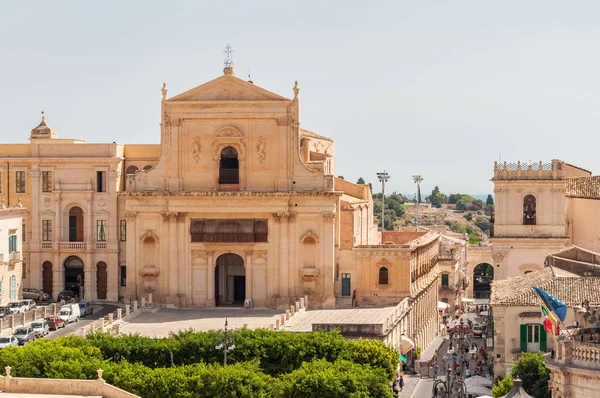 Церковь Сантиссимы Сальваторе в Ното, Сицилия — стоковое фото
