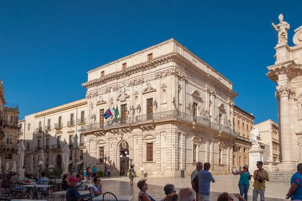 Le Palazzo Beneventano del Bosco est une grande maison de ville à Syracuse en Sicile — Photo
