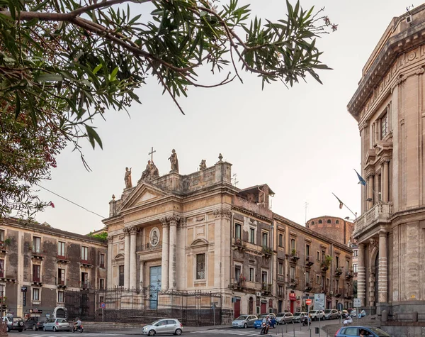 De kerk van San Biagio is een katholieke kerk in Catania — Stockfoto