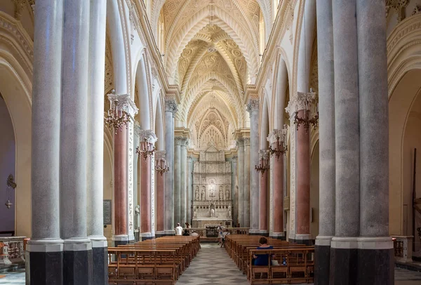 Interior de la Catedral de Erice, provincia de Trapani. Sicilia, Italia — Foto de Stock