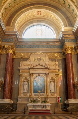 Roma Katolik Kilisesi St. Stephen Bazilikası'nın iç. Budapeşte