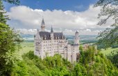 Schloss neuschwanstein bei füssen in südwestbayern, deutschland.