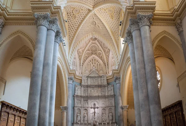 Innenraum der Kathedrale von erice, Provinz Trapani. sizilien, italien — Stockfoto