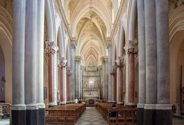 Interior de la Catedral de Erice, provincia de Trapani. Sicilia, Italia — Foto de Stock