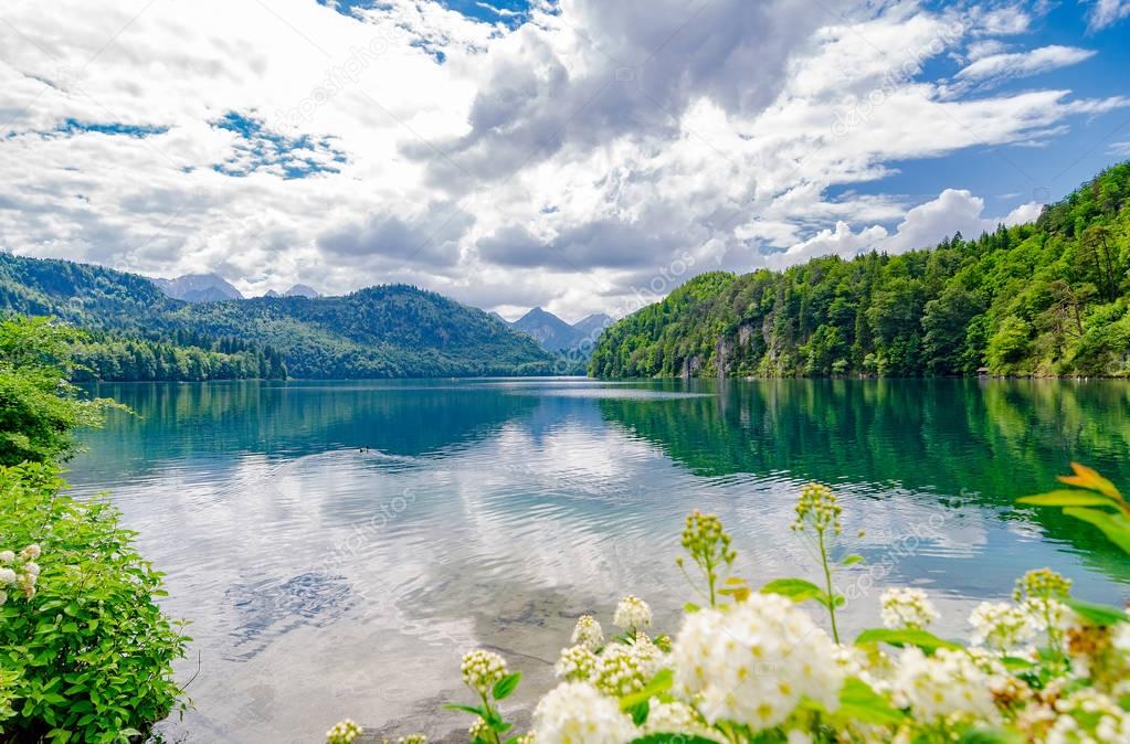 The Alpsee is a lake in Bavaria, Germany.