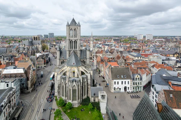 Kirche St. Nikolaus in Gent, Belgien — Stockfoto