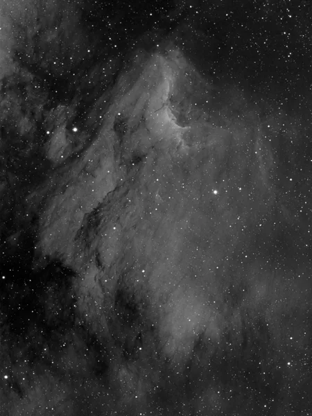 Туманность Пеликан IC5070 в Водороде Альфа — стоковое фото