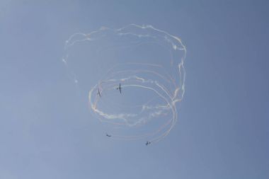 Akrobatik planör bir grup hava gösterisi