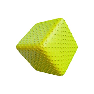 soyut küp 3d render, beyaz bir arka plan izole