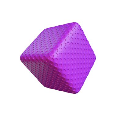 soyut küp 3d render, beyaz bir arka plan izole