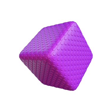 soyut küp 3d render, beyaz bir arka plan izole