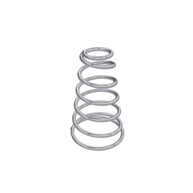 Metal bahar beyaz, 3d render izole