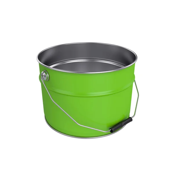 Bucket Isolated on White Background, 3D rendering — Stock Photo, Image