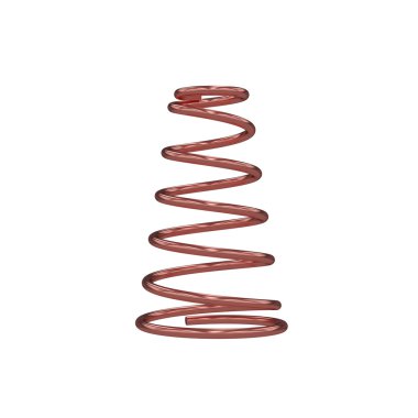 Metal bahar beyaz, 3d render izole