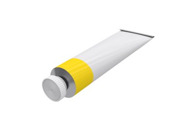 3d render, beyaz bir arka plan tüp