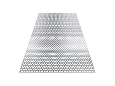 delikli levha, 3d render