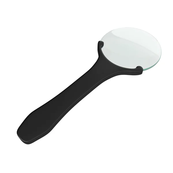 Magnifying glass isolated on a white background, 3D rendering — Stock Photo, Image