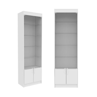 dolap Isolated beyaz arka plan üzerinde 3d render