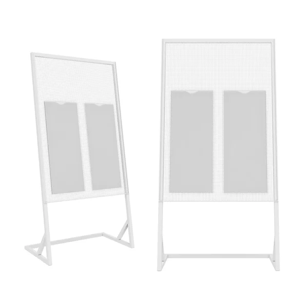 Stå isolerade på vit bakgrund, 3d-rendering — Stockfoto