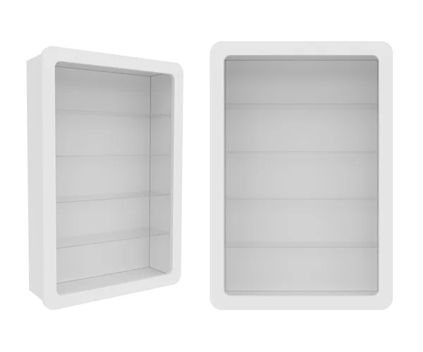 Szafa izolowany na białym tle, renderowania 3d — Zdjęcie stockowe