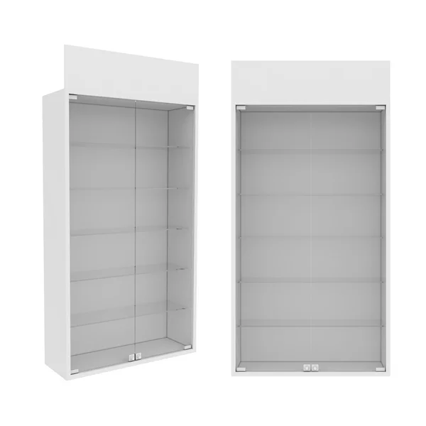 3d 渲染的衣柜在白色背景上的分离 — 图库照片